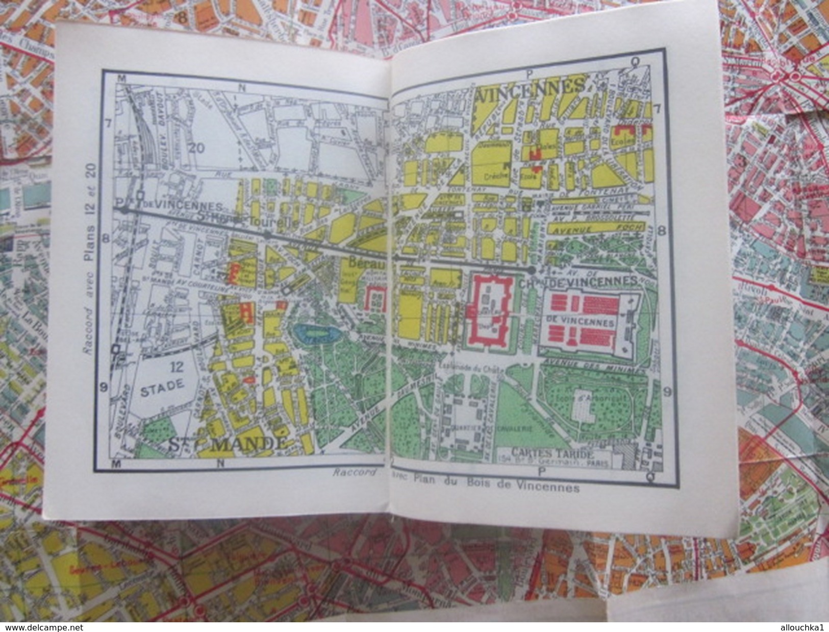 TARIDE PLAN GUIDE ARRONDISSEMENTS PARIS BANLIEUES STATION Métro AUTOBUS NOMENCLATURE RUES REPERTOIRE PLANS RESEAUX+CARTE