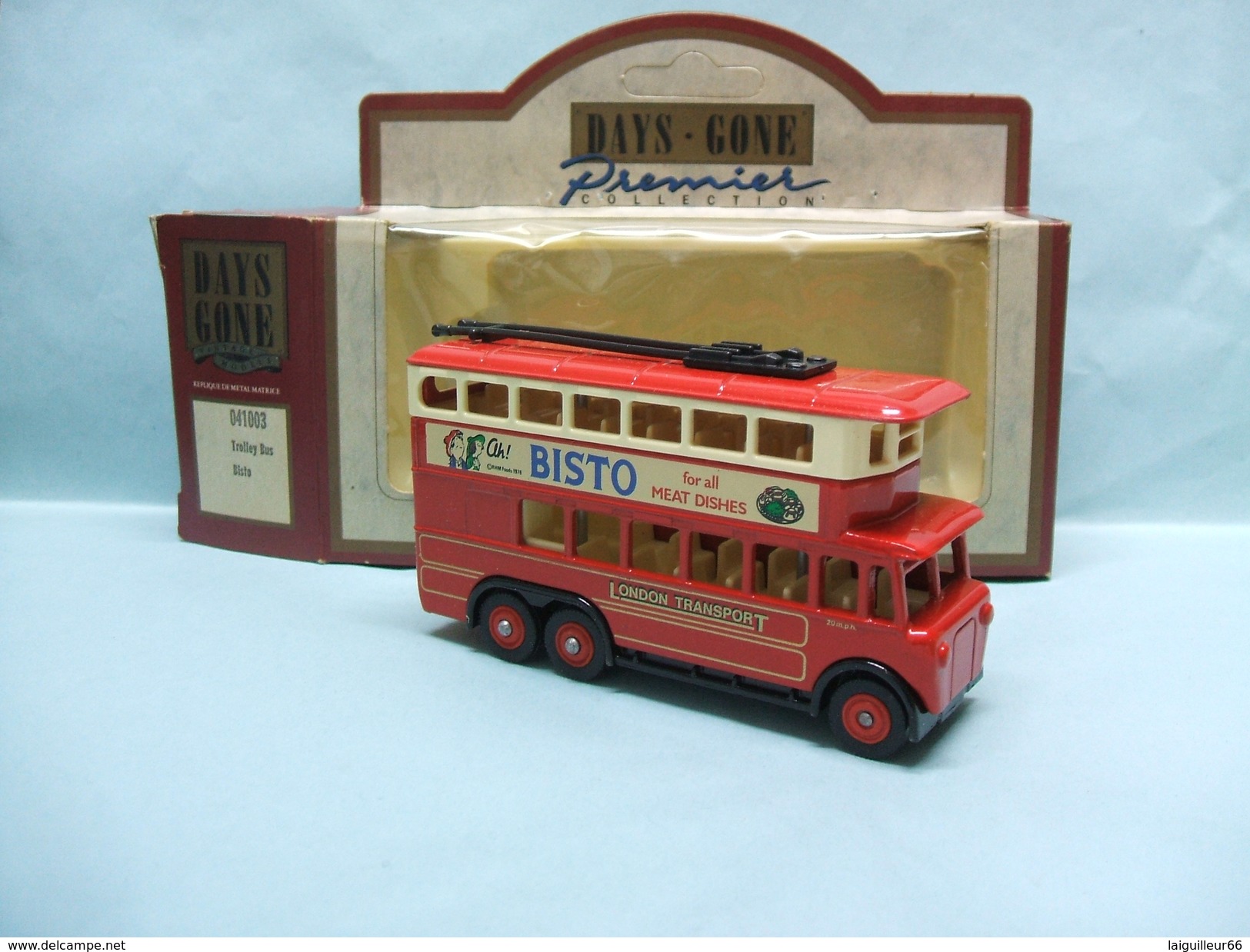 Lledo Days Gone Premier - TROLLEY BUS KARRIER E6 1928 BISTO Réf. 41003 BO - Trucks, Buses & Construction