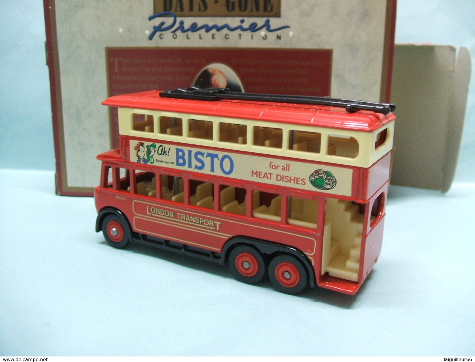 Lledo Days Gone Premier - TROLLEY BUS KARRIER E6 1928 BISTO Réf. 41003 BO - Trucks, Buses & Construction