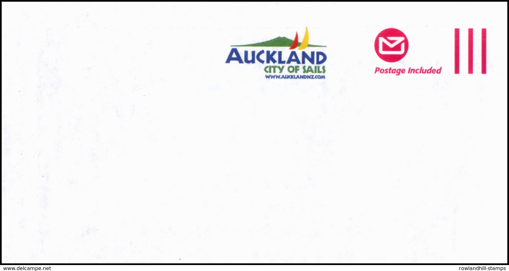 New Zealand, Official Postal Envelope, Stationery, Prepaid, Postage Included, Auckland, City Of Sails, Ships, Ship. - Postal Stationery