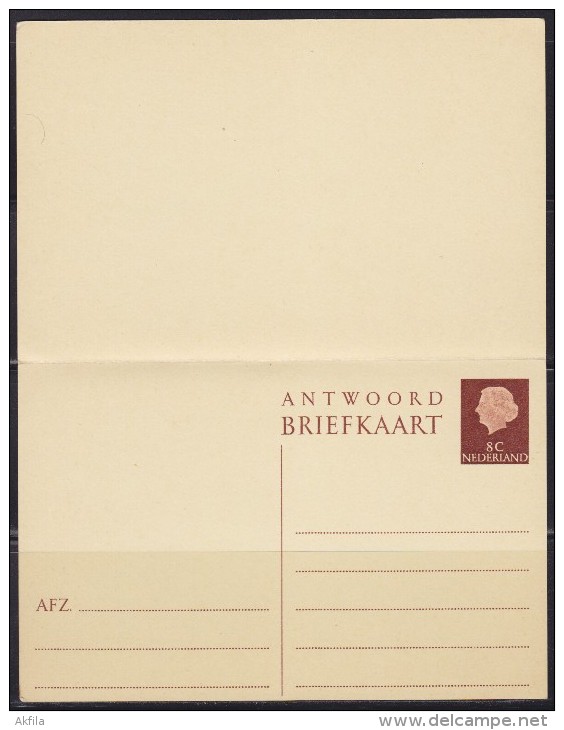 5755. Netherlands, Postal Stationery Of 8 C - Postal Stationery