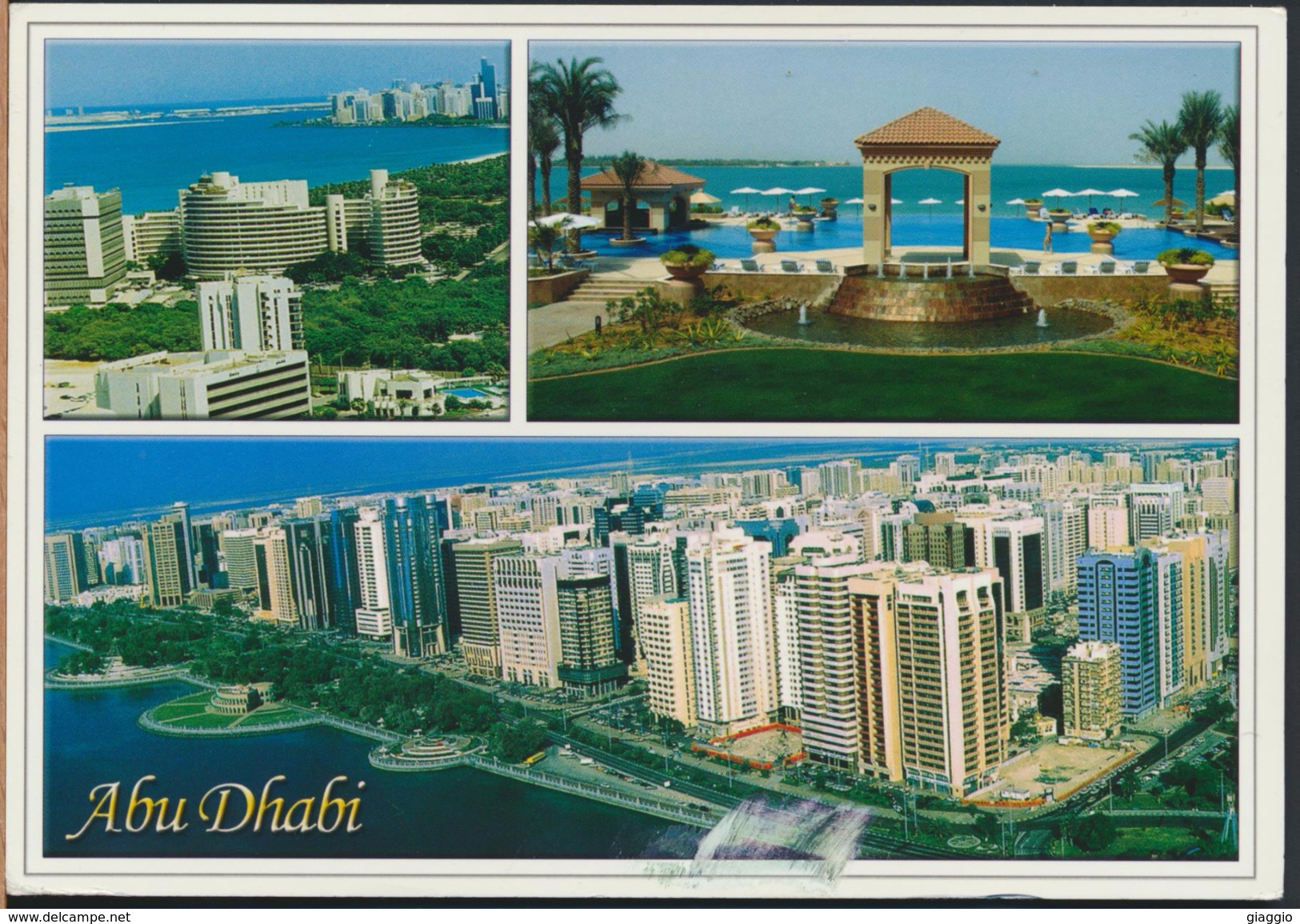 °°° 3951 - UNITED ARAB EMIRATES - VIEWS OF ABU DHABI CAPITAL - With Stamps °°° - Emirati Arabi Uniti