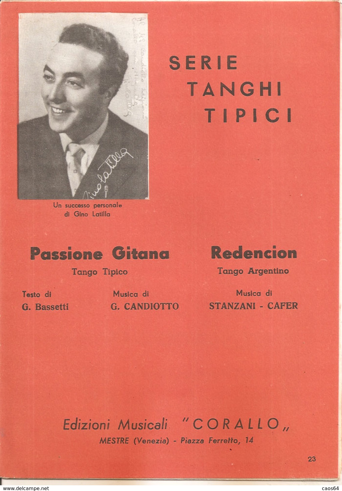 SERIE TANGHI TIPICI PASSIONE GITANA REDENCION - Musica Popolare