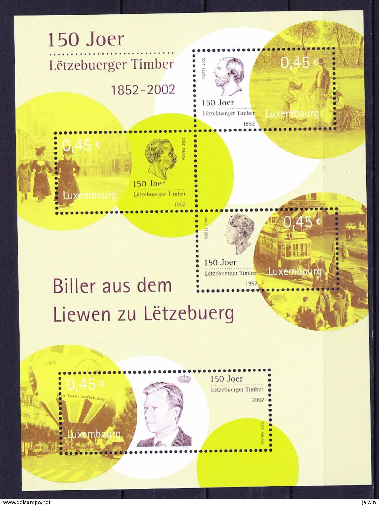 LUXEMBOURG BLOC ET FEUILLET 2002 YT N° BF 19 ** - Blocks & Sheetlets & Panes