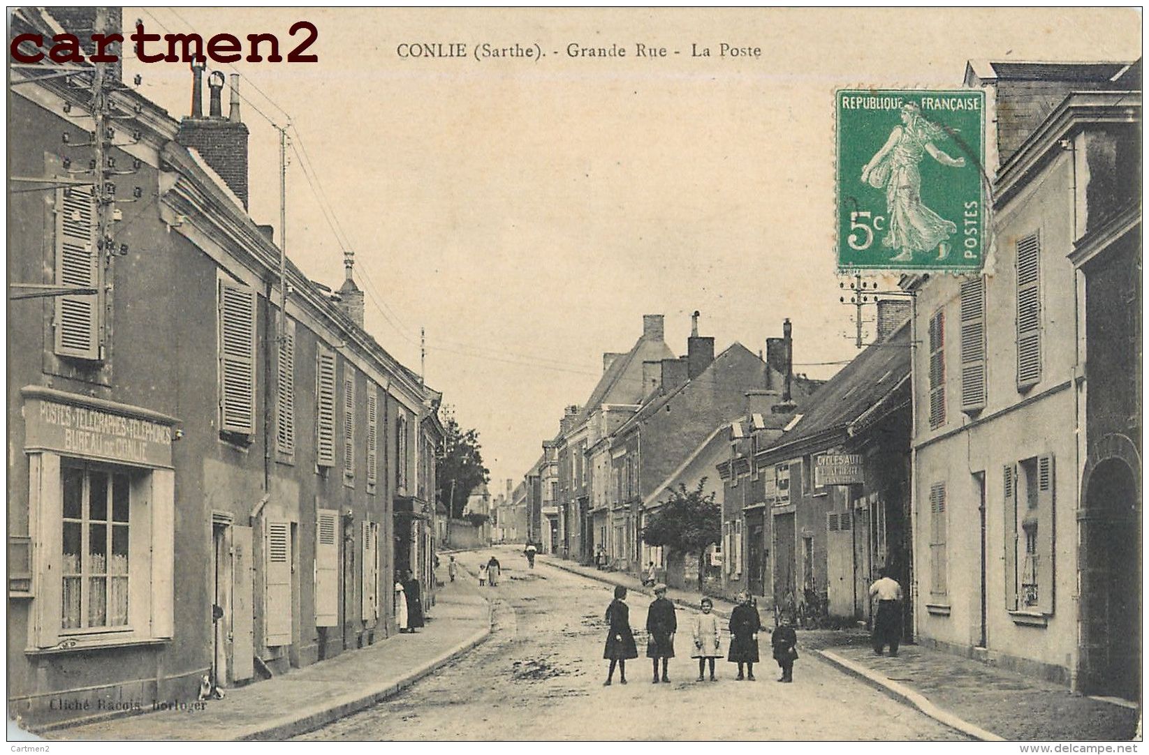 CONLIE GRANDE RUE LA POSTE 72 SARTHE - Conlie