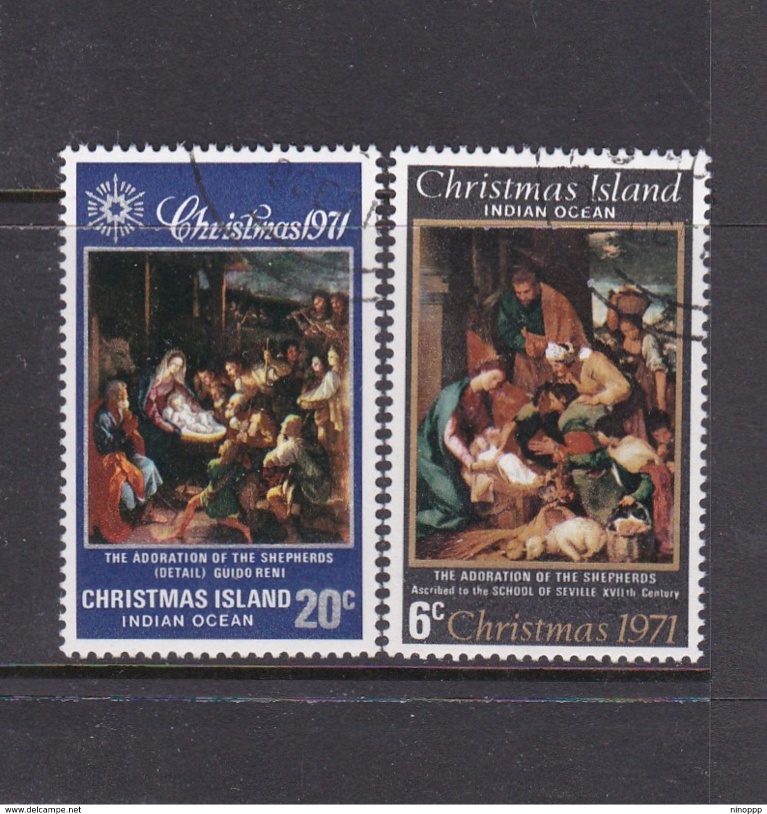 Christmas Island SG 35-36 1971 Christmas Set Used - Christmas Island