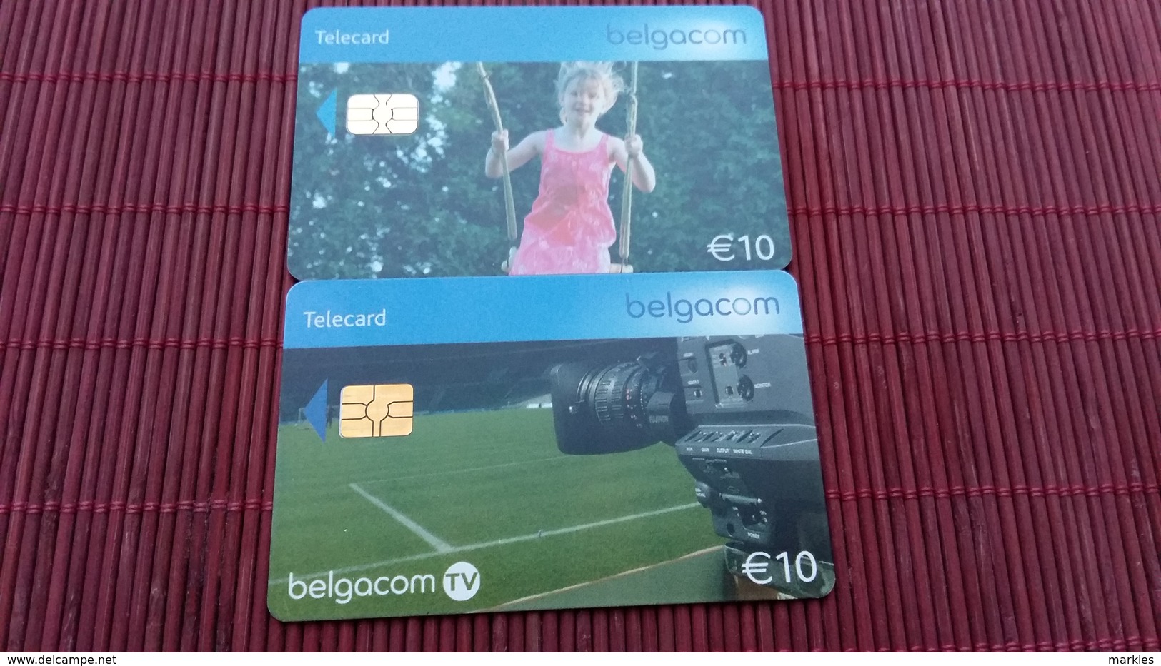 2 Phonecard 10 Euro  Used Rare - With Chip
