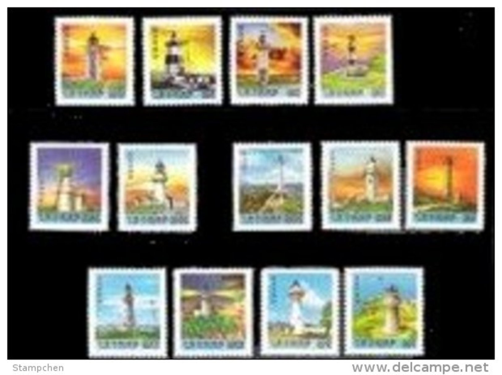 Taiwan 1991-1992 2nd Print  Lighthouse Stamps - Unused Stamps