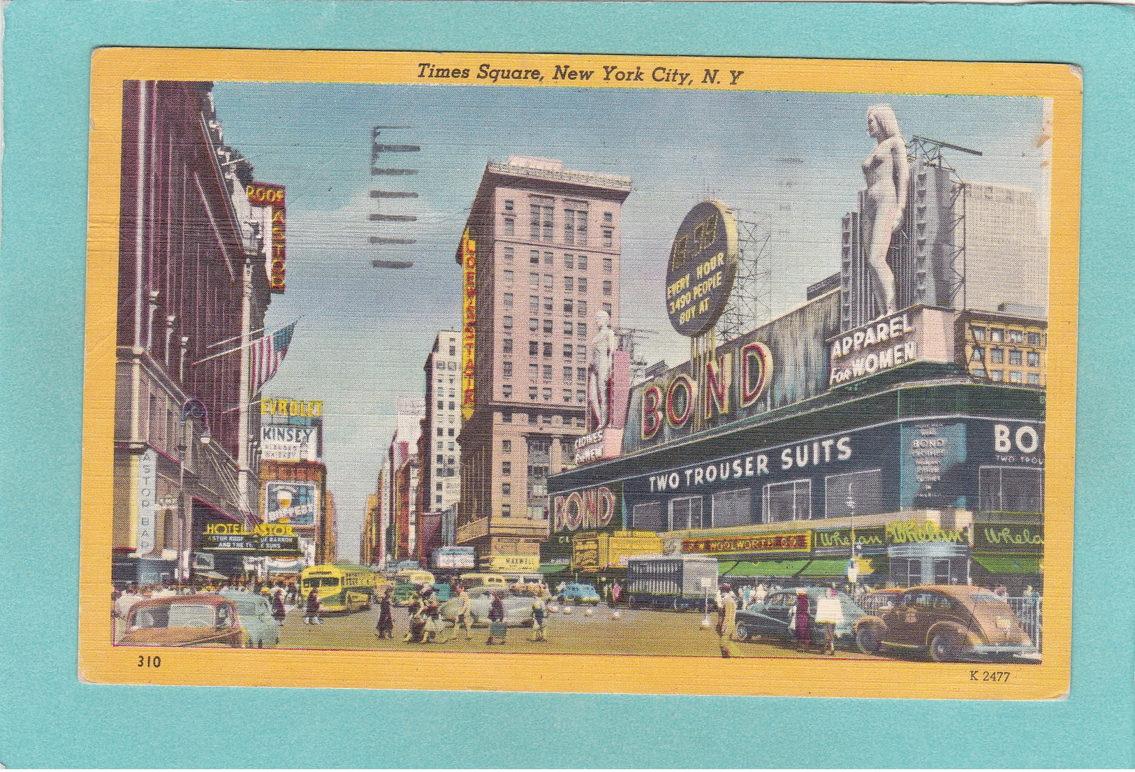 Old Postcard Of Times Square, New York City, United States ,R31. - Time Square