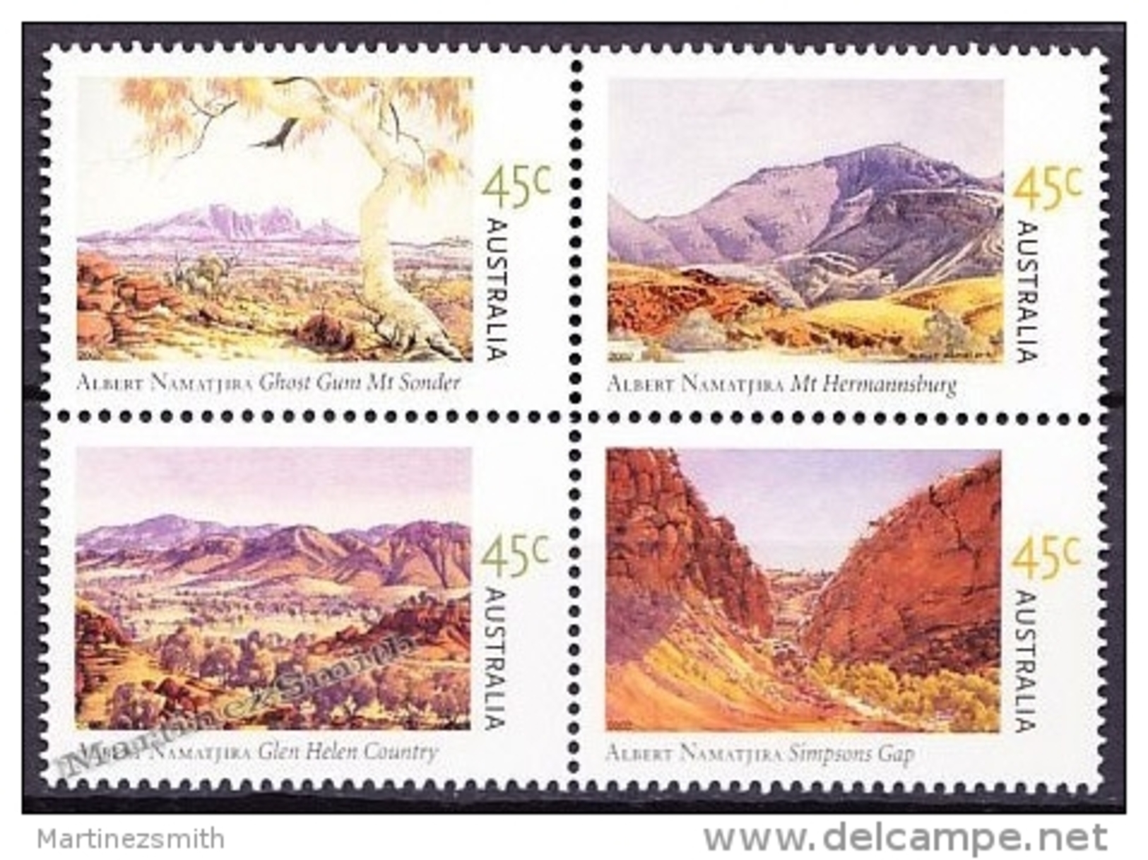 Australie - Australia 2002 Yvert 2037-40, Centenary Birth Of Paintor Albert Namatjira - MNH - Nuevos