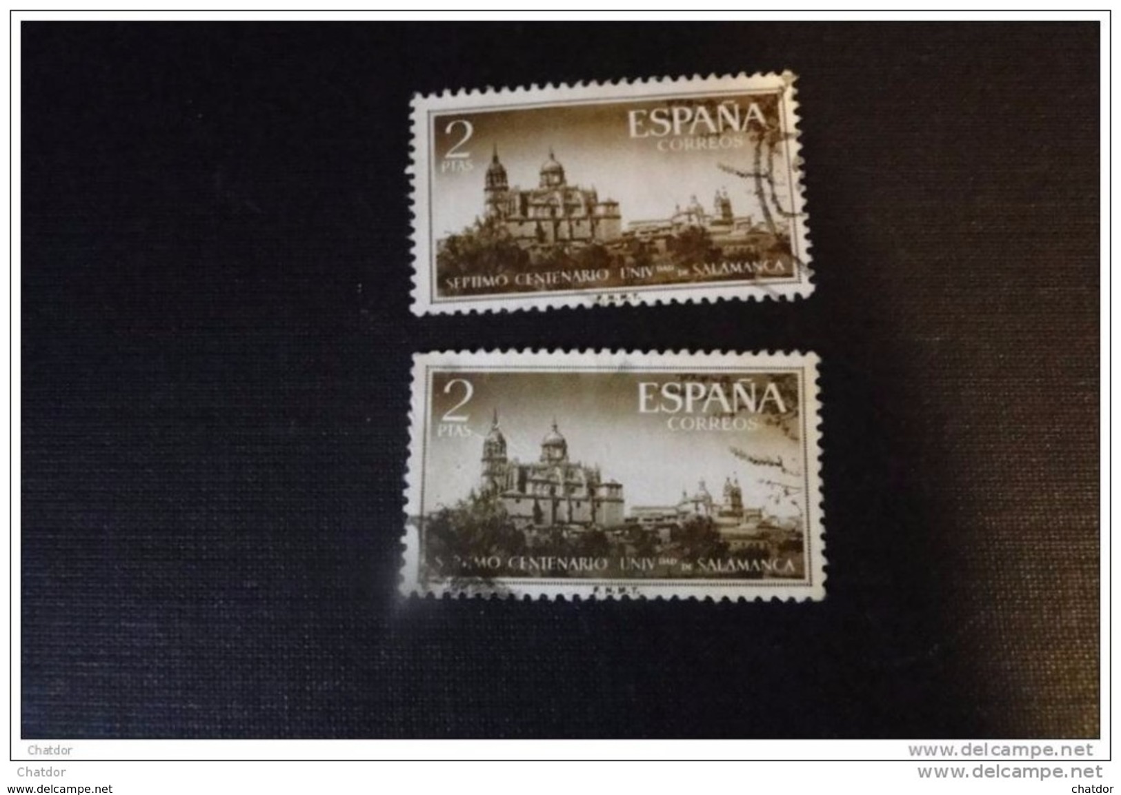 Espagne 1955  Y Et T N° 837  ( 2x) * - Oblitérés