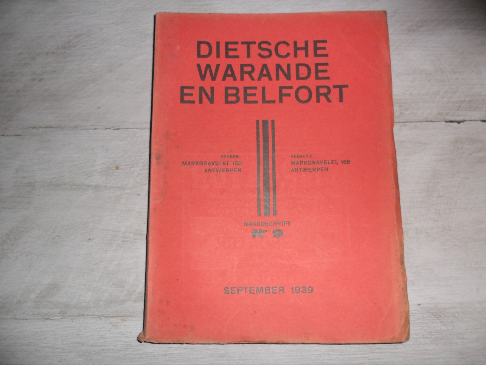 Dietsche Warande En Belfort - Maandschrift N° 9 September 1939  - Vlaamse Beweging  - Vlaams - Nationalisme  - - Histoire