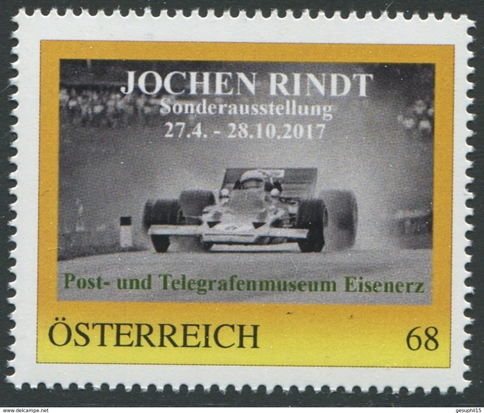 ÖSTERREICH / PM Nr. 8122698 / Jochen Rindt / Postfrisch / ** / MNH - Personalisierte Briefmarken