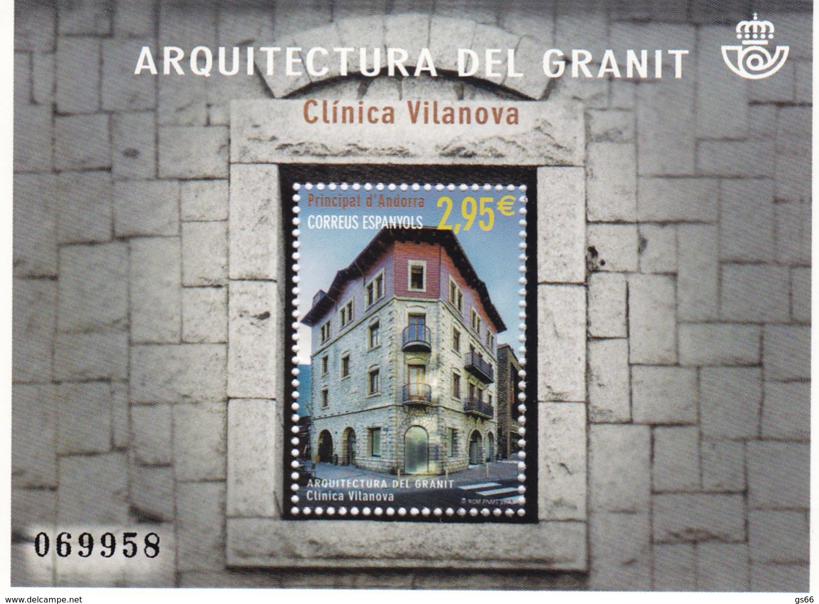 2016, Andorra, Sp., 444 Block 11, Gebäude Aus Granit.  MNH ** - Neufs