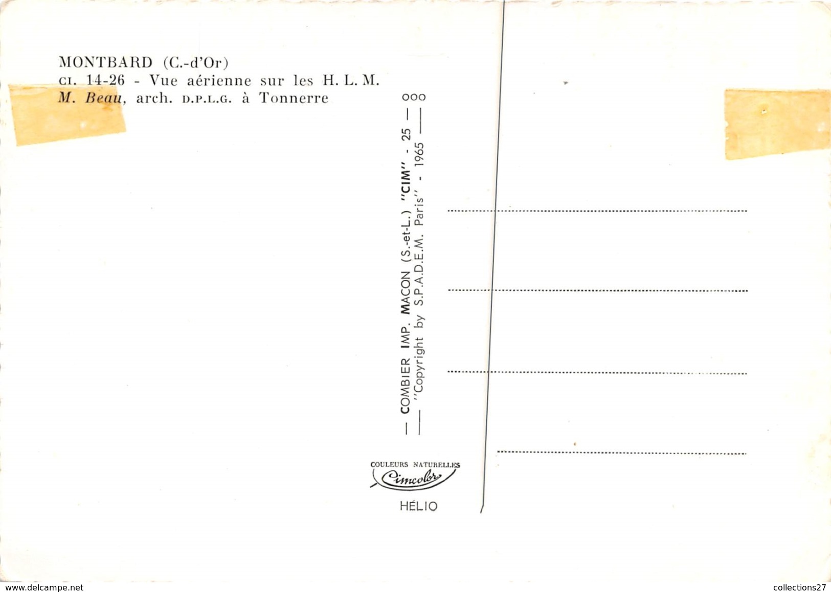 21-MONTBARD- VUE AERIENNE SUR LE H.M.L. - Montbard