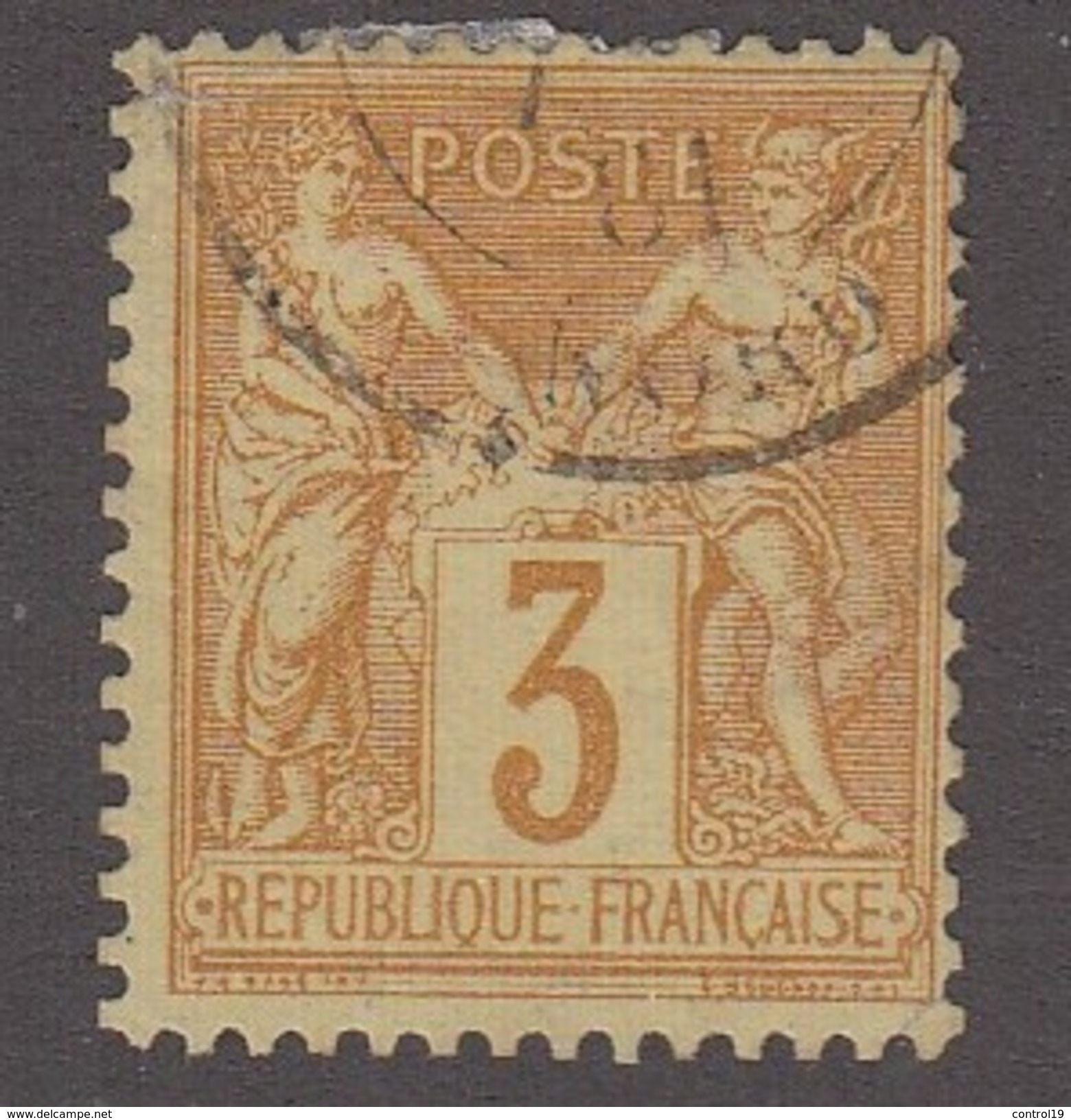 N 86  3C BISTRE/JAUNE - TB - 1876-1898 Sage (Type II)