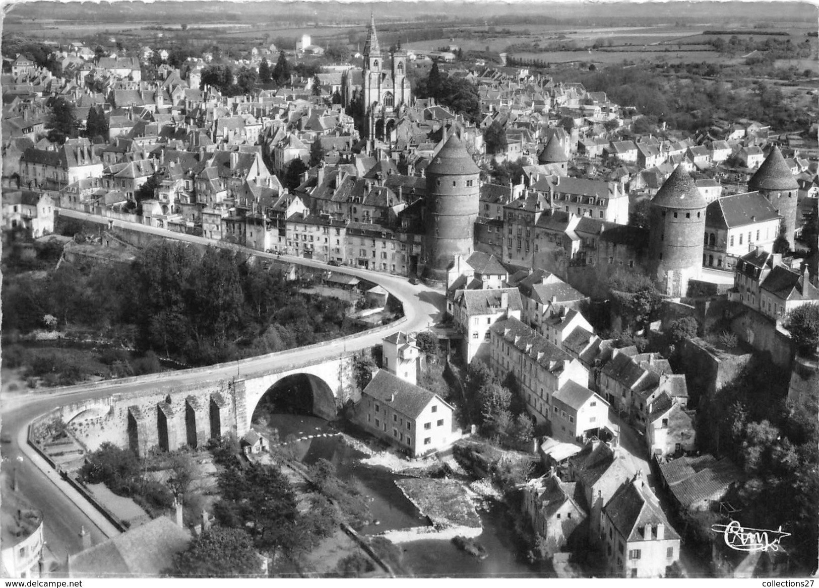 21-SEMUR-EN-AUXOIS- VUE GENERALE - Semur