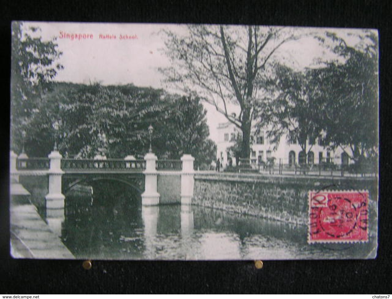Mo - 238 / Asie - Singapour / Singapore  -  Raffels School /  Circulé En 1910 - Singapour