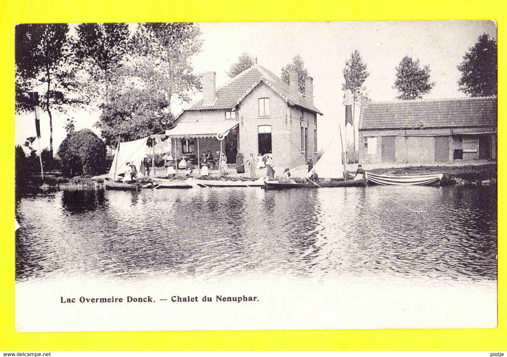 * Overmeire Donck - Overmere Donk (Berlare - Oost Vlaanderen) * Chalet Du Nenuphar, Bateau, Quai, Animée, TOP, Afsnee - Berlare