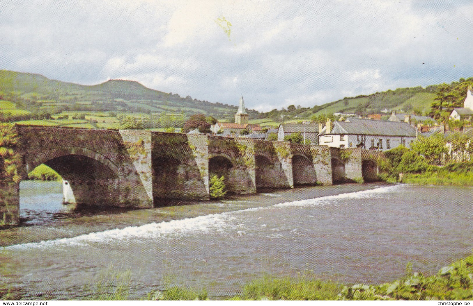 The Bridge And River Usk Abergavenny, Wales (pk34509) - Other & Unclassified