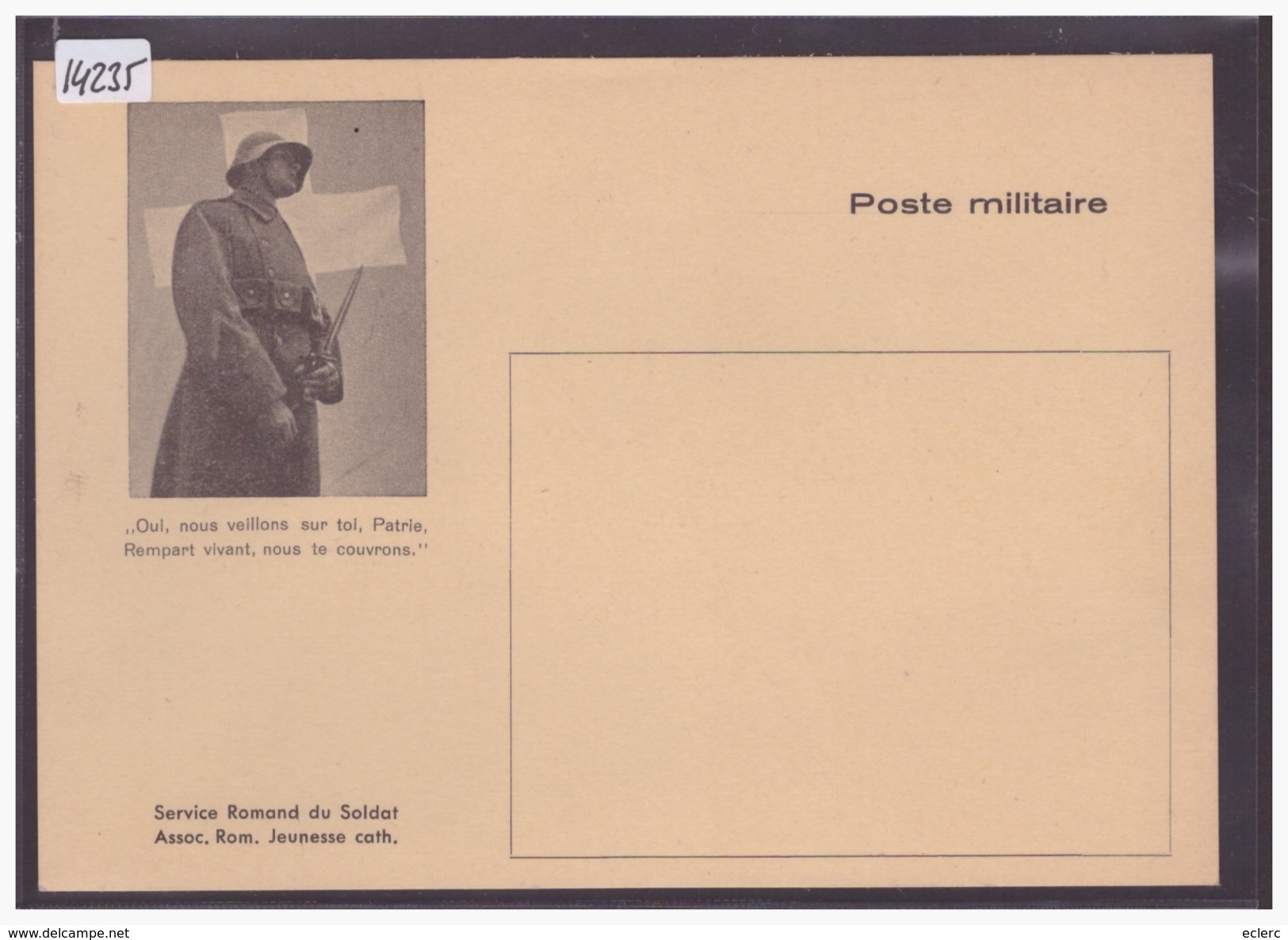 FORMAT 10x15cm - ARMEE SUISSE -  SERVICE ROMAND DU SOLDAT - TB - Other & Unclassified