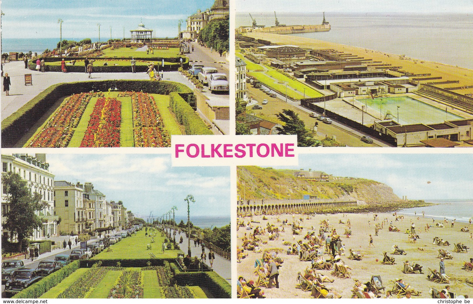 Folkestone, Multi View, Beach And Pool (pk34510) - Folkestone