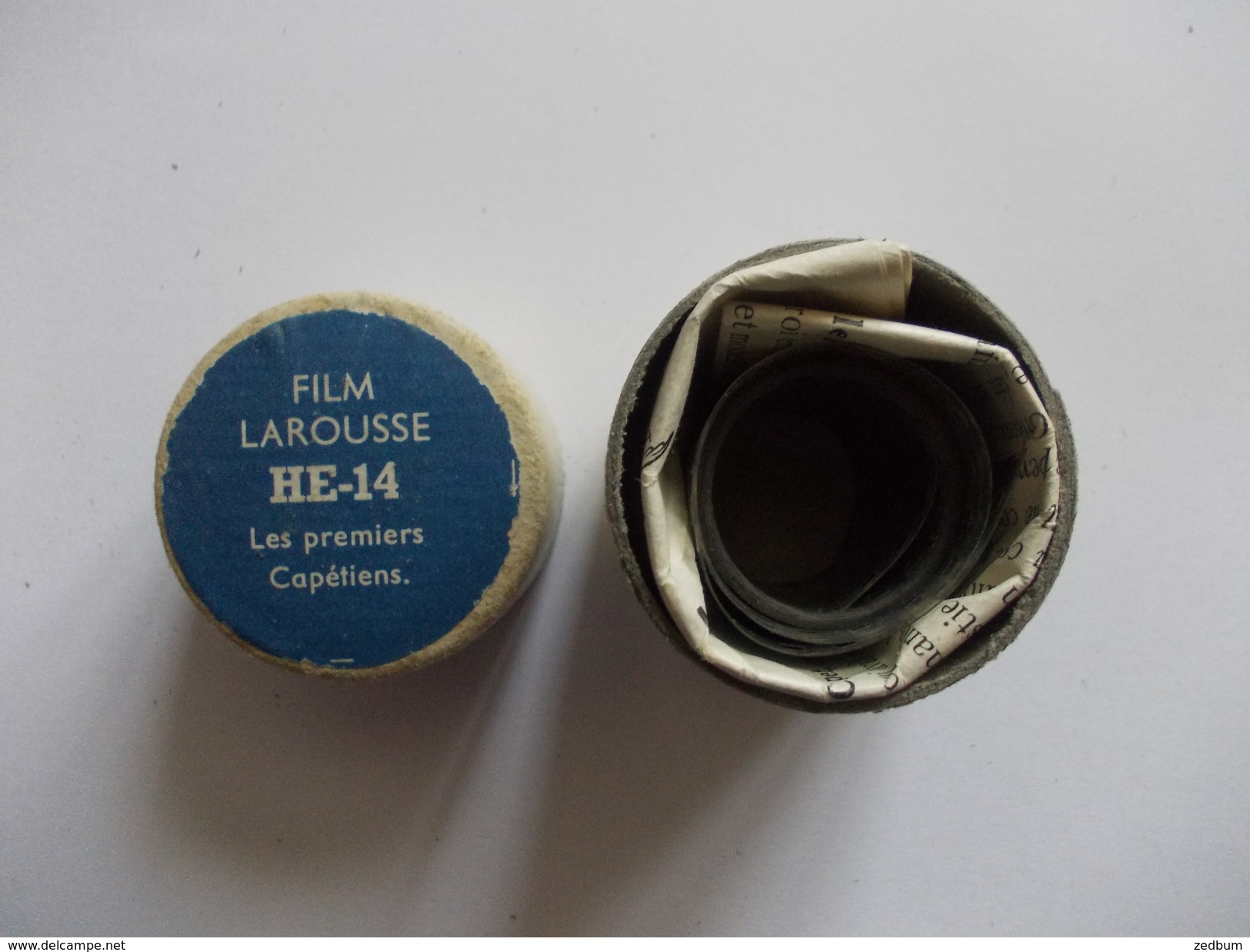 FILM FIXE Larousse HE-14 Les Premiers Capétiens - 35mm -16mm - 9,5+8+S8mm Film Rolls