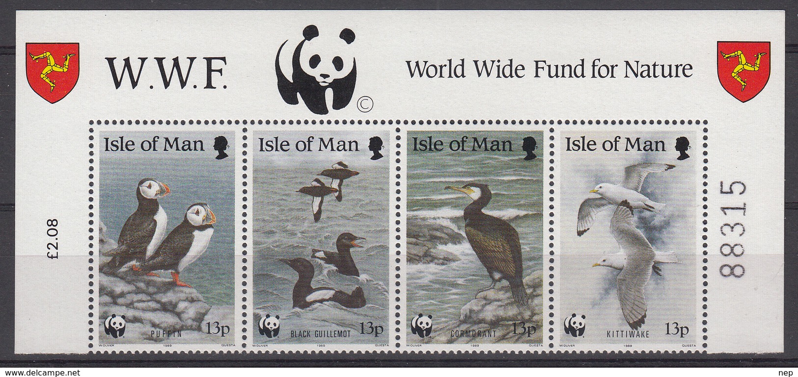 WWF - Domfil - 1989 - EILAND MAN - Nr 086 - MNH** - Unused Stamps