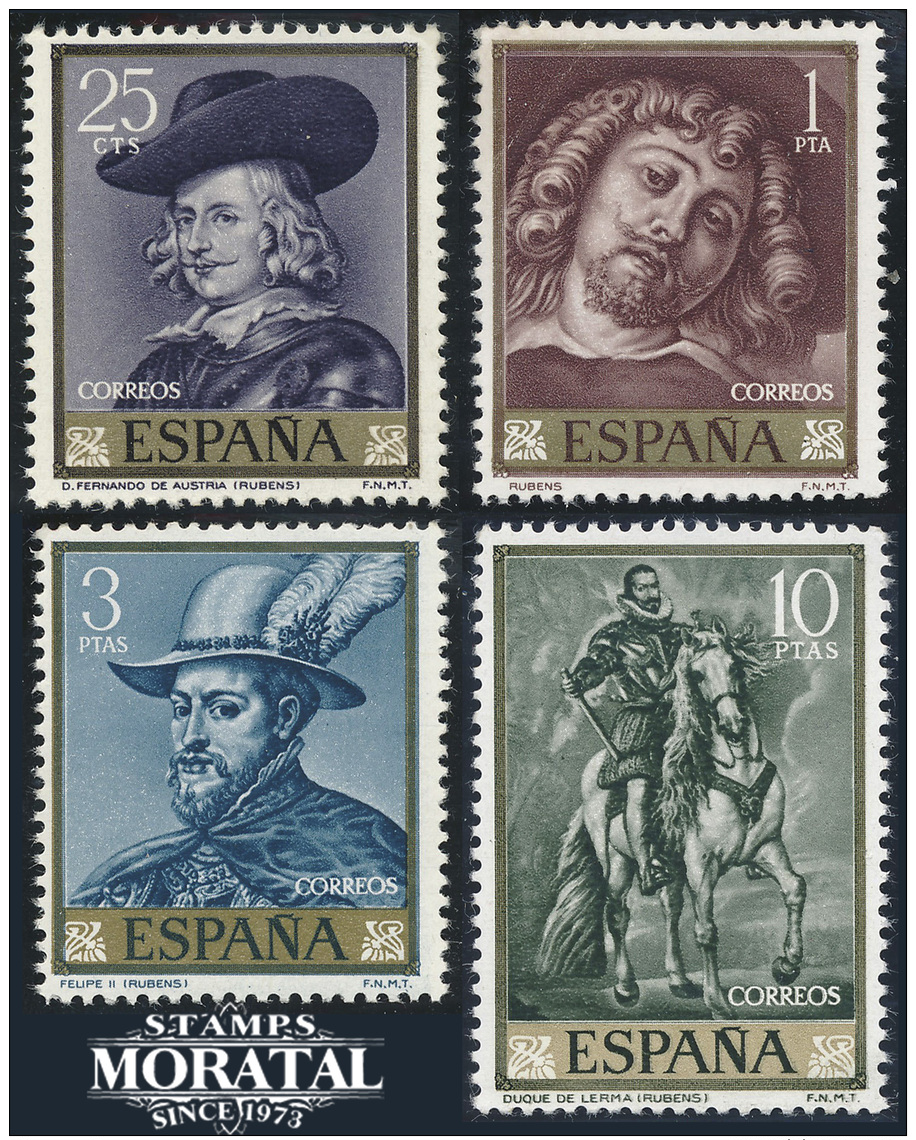 1962 - Spain Sc# 1111/1114   Mi# 1322/1325   ** MNH Very Nice. Rubens - Unused Stamps