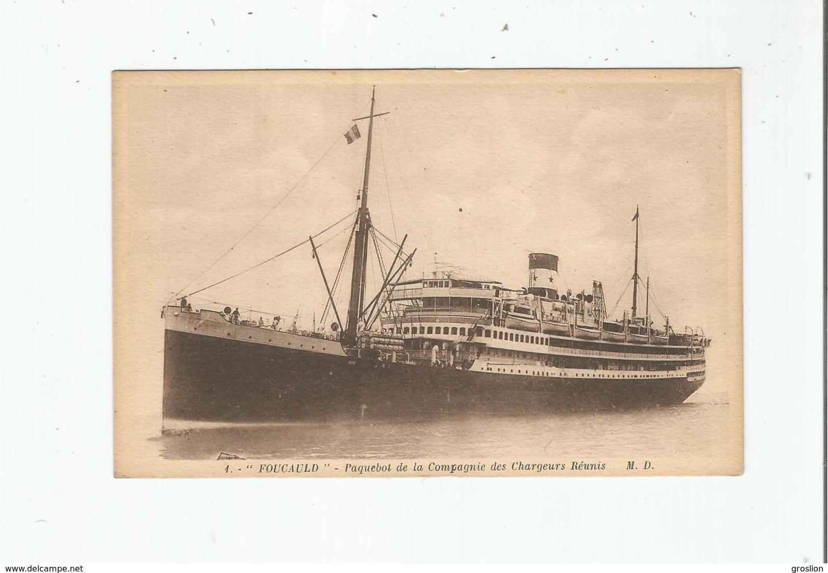 Paquebot Henri Poincare - Chargeurs Reunis Ships