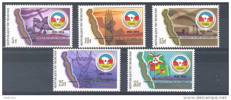 Burundi - 954/958 - Communauté Economique - 1987 - MNH - Neufs