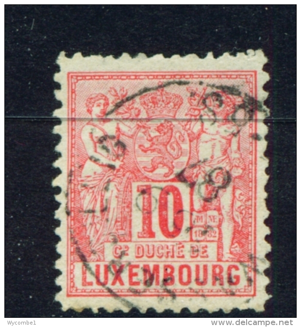 LUXEMBOURG  -  1882  Allegories Of Agriculture And Commerce  10c  Used As Scan - 1882 Allégorie