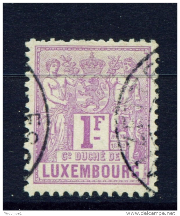 LUXEMBOURG  -  1882  Allegories Of Agriculture And Commerce  1f  Used As Scan - 1882 Allégorie