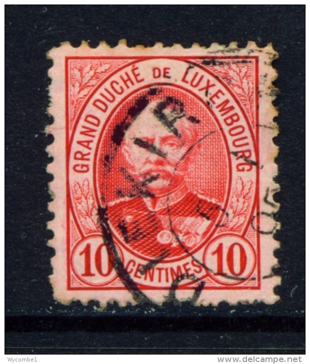 LUXEMBOURG  -  1881 To 1893  Grand Duke Adolf  10c  Used As Scan - 1891 Adolphe Front Side