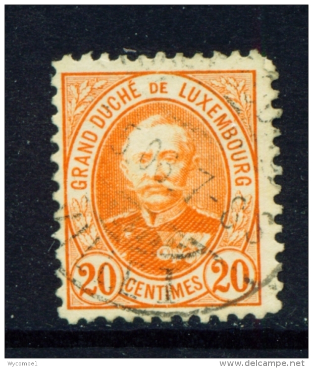 LUXEMBOURG  -  1881 To 1893  Grand Duke Adolf   20c  Used As Scan - 1891 Adolphe Front Side