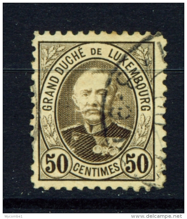 LUXEMBOURG  -  1881 To 1893  Grand Duke Adolf   50c  Used As Scan - 1891 Adolphe De Face