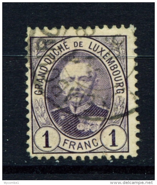 LUXEMBOURG  -  1881 To 1893  Grand Duke Adolf   1f  Used As Scan - 1891 Adolfo Di Fronte
