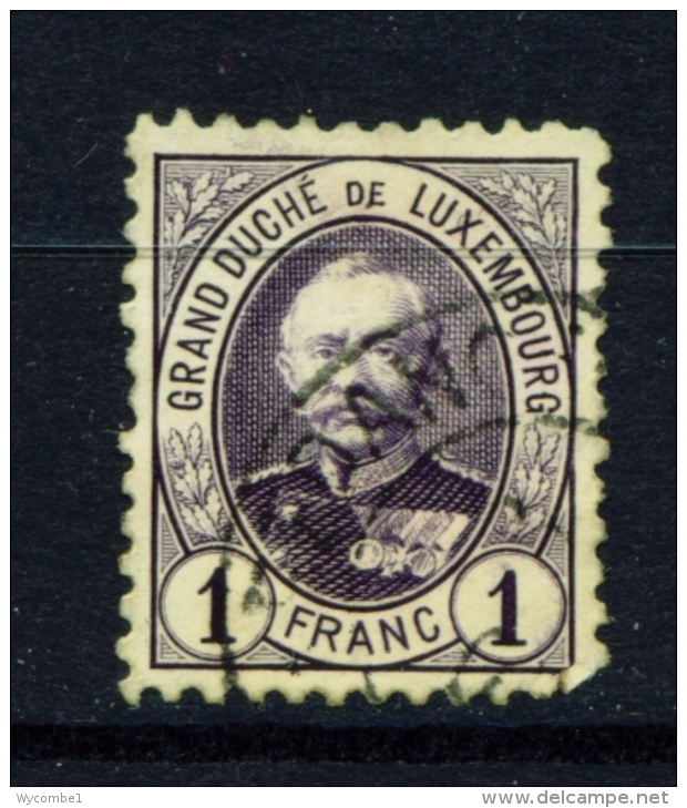 LUXEMBOURG  -  1881 To 1893  Grand Duke Adolf   1f  Used As Scan - 1891 Adolfo Di Fronte