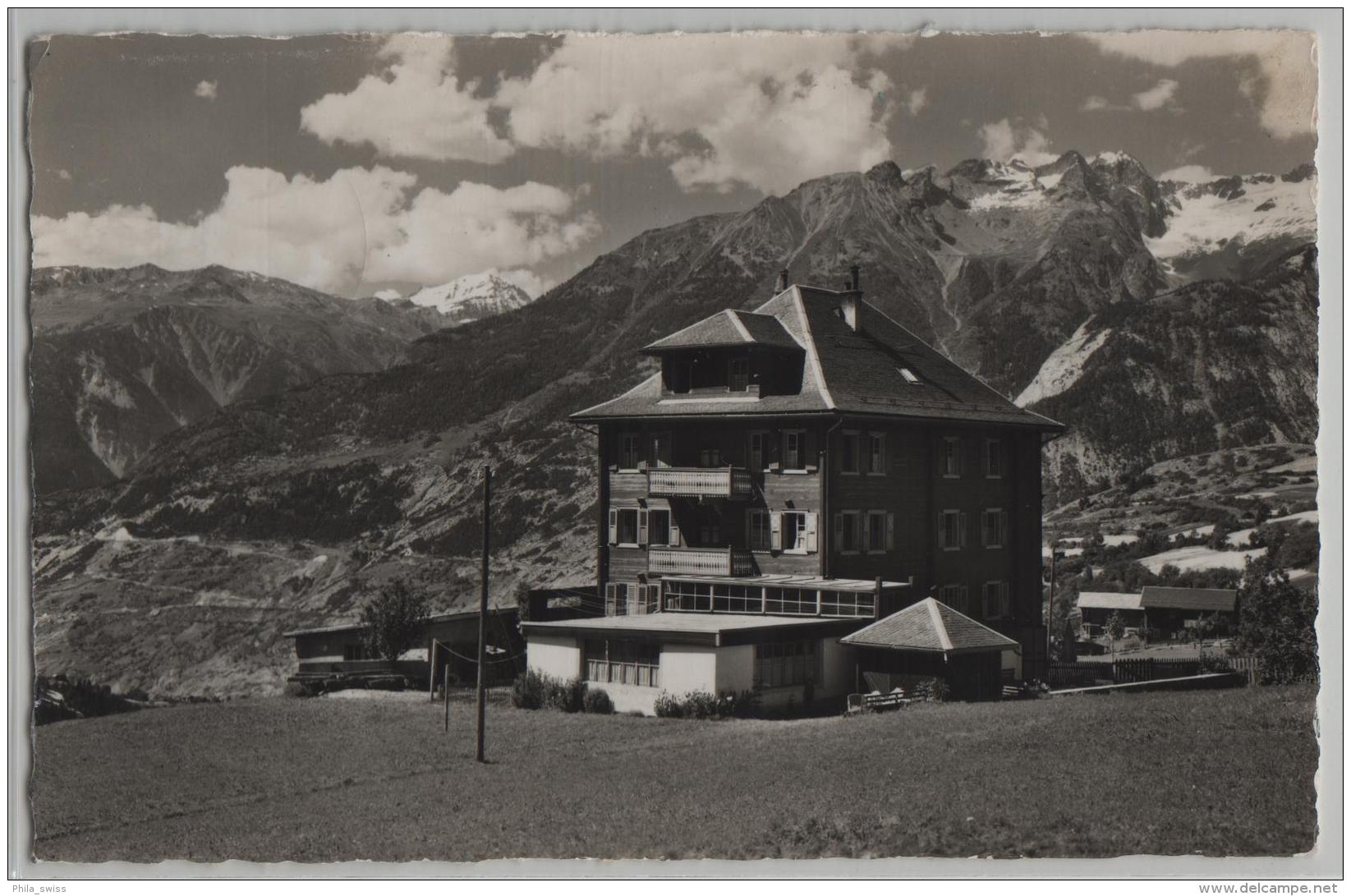 Hotel-Pension Bietschhorn In Bürchen (Wallis) - Photo: E. Gyger No. 8406 - Bürchen