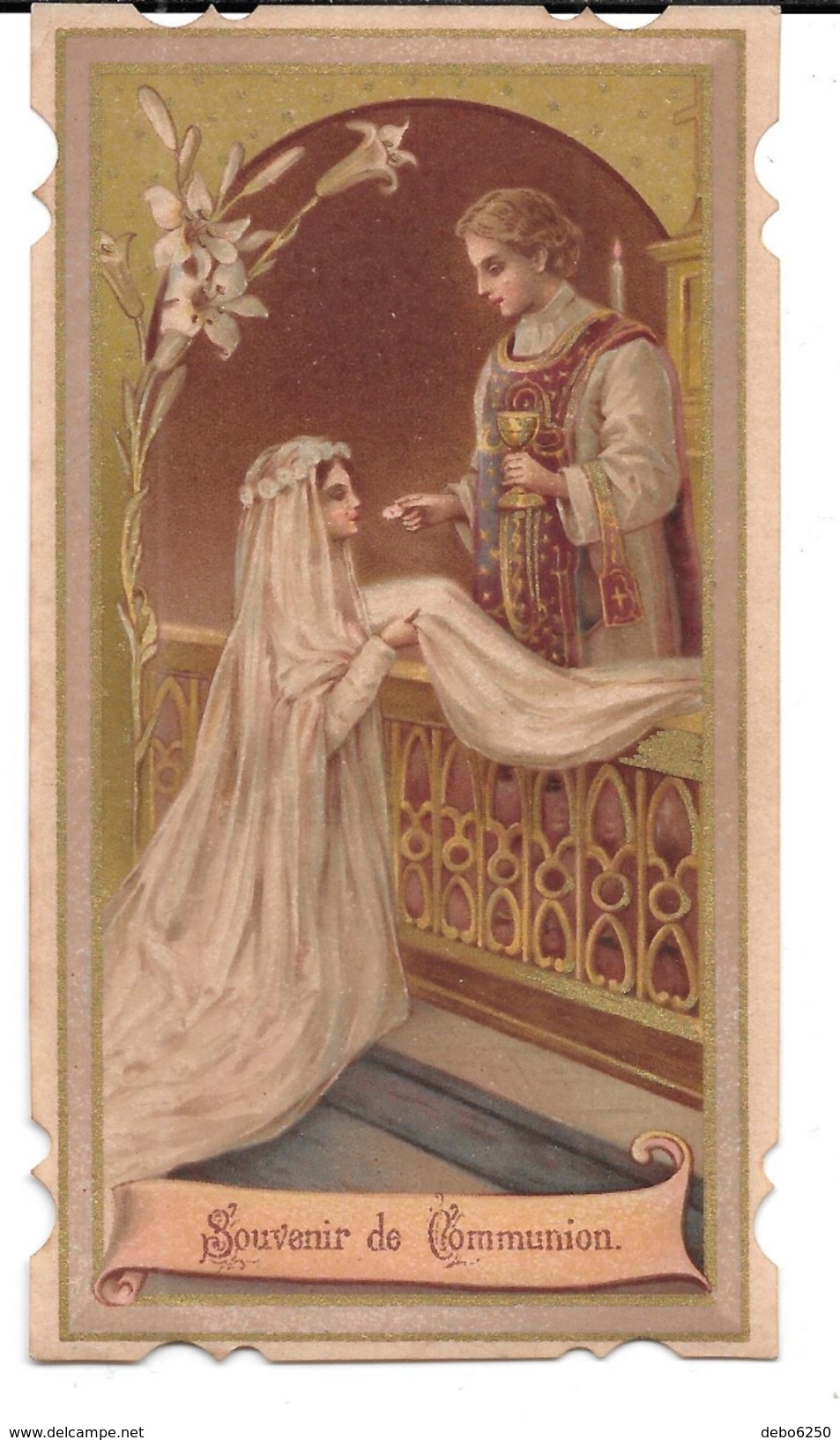 Souvenir De Communion Lucienne HUG 1916 St Georges - Devotion Images