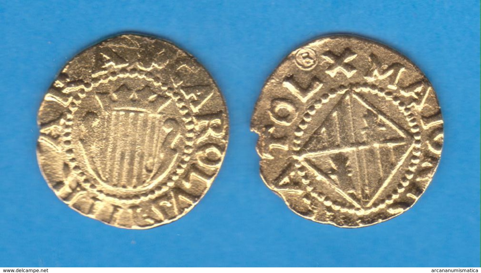 CARLOS III (Pretendiente) (1.700-1.714) 1 ESCUDO Oro Mallorca N.D. Réplica  T-DL-12.063 - Test- Und Nachprägungen