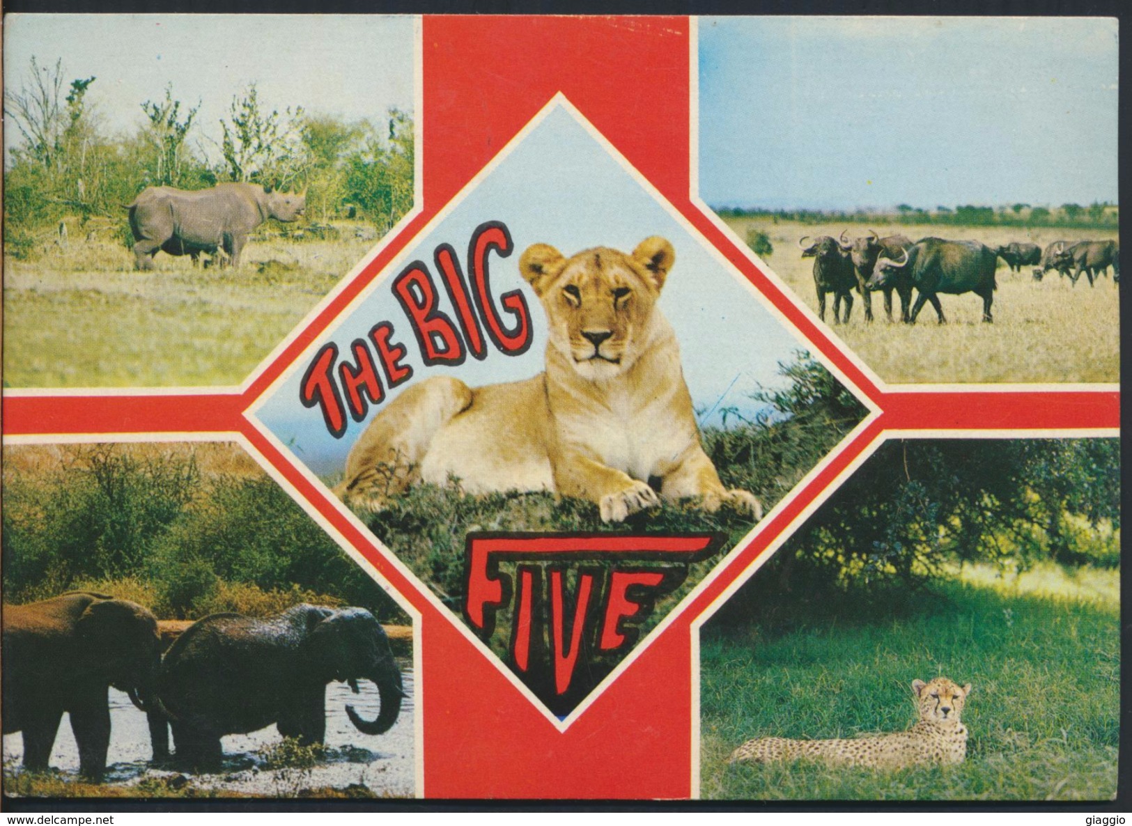 °°° 4011 - UGANDA - THE BIG FIVE - 1997 With Stamps °°° - Uganda