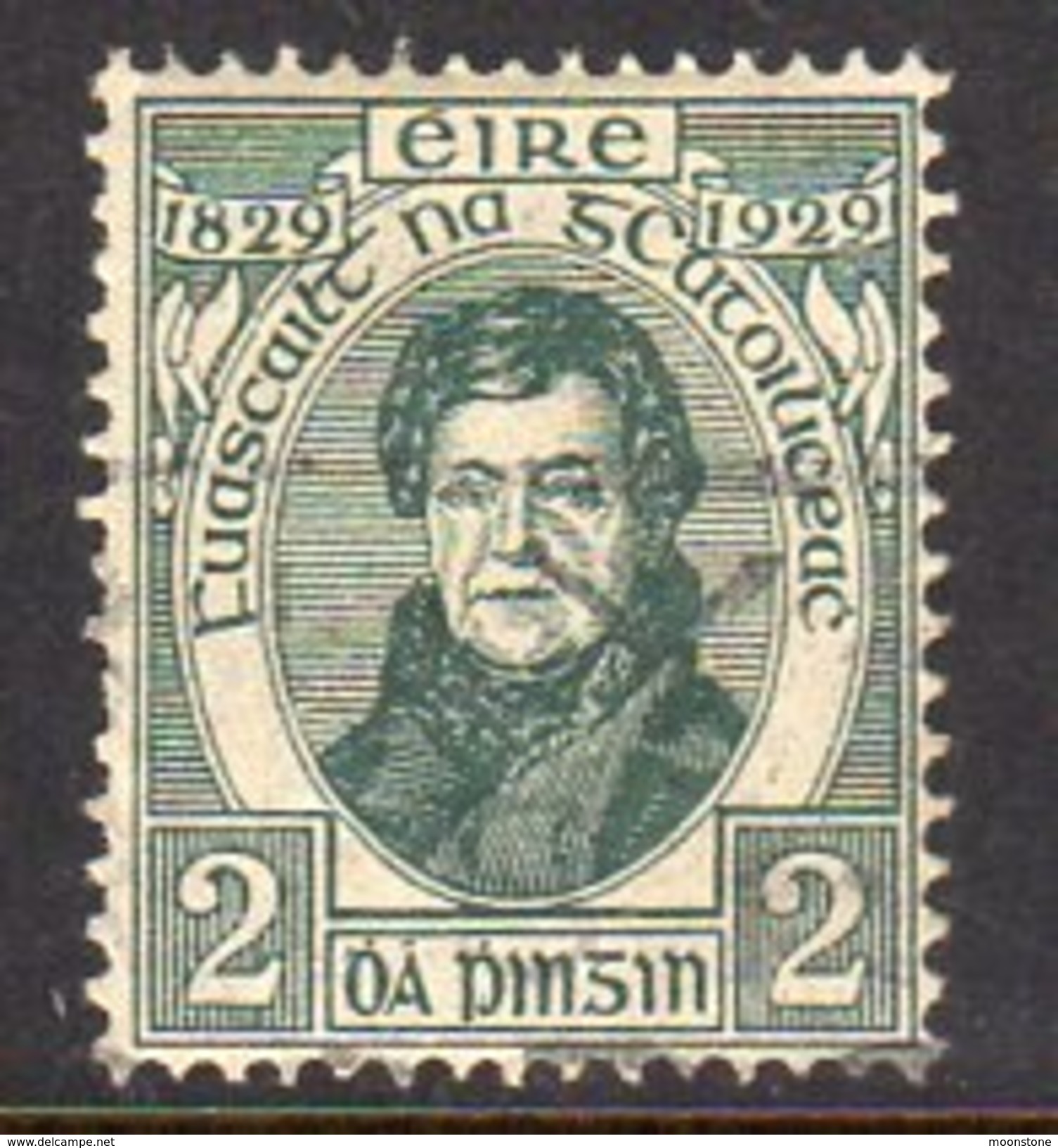 Ireland 1929 Daniel O'Connell, Catholic Emancipation 2d Value, Used, SG 89 - Unused Stamps