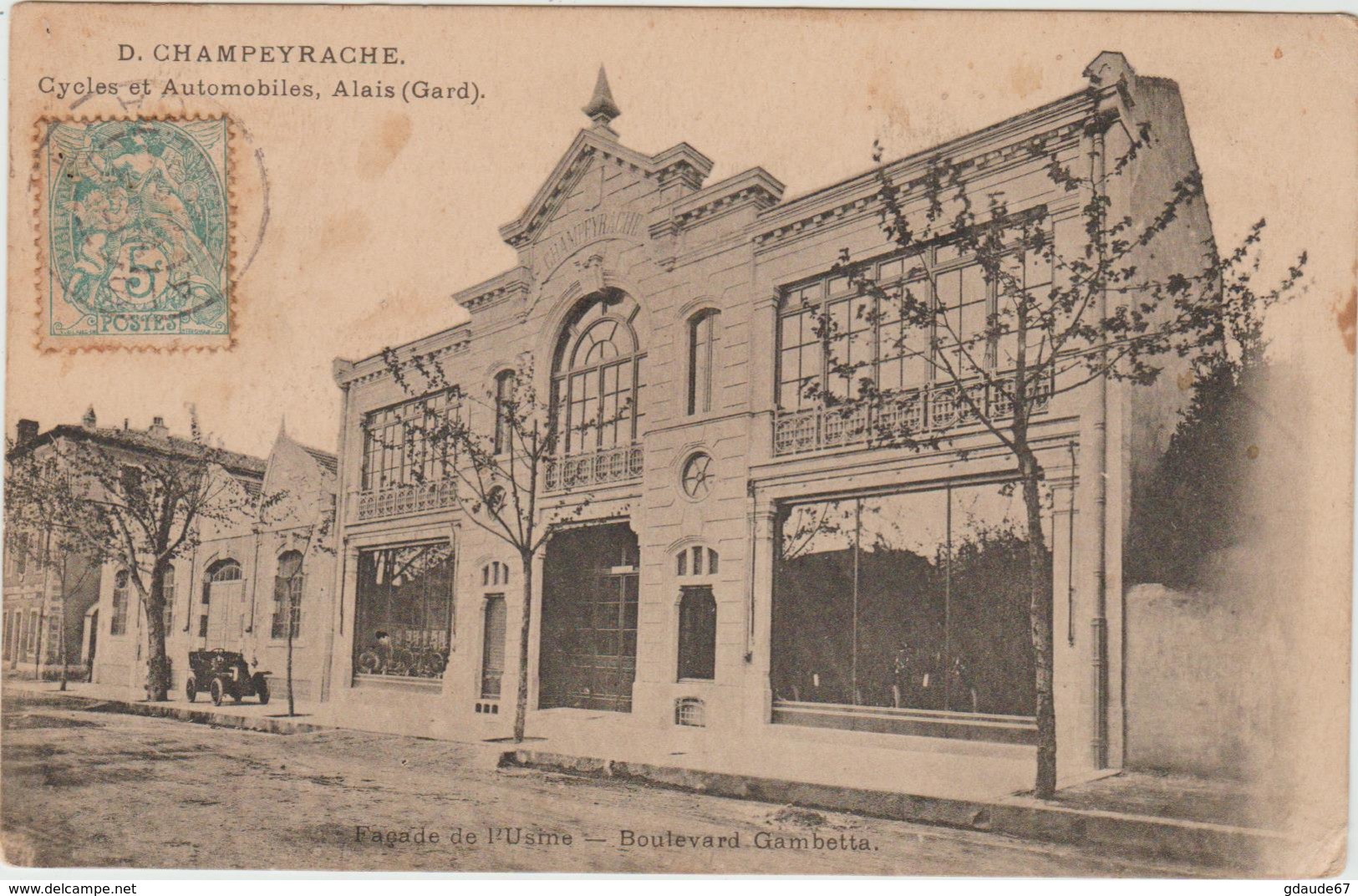 ALAIS / ALES (30) - D. CHAMPEYRACHE - CYCLES ET AUTOMOBILES - Alès