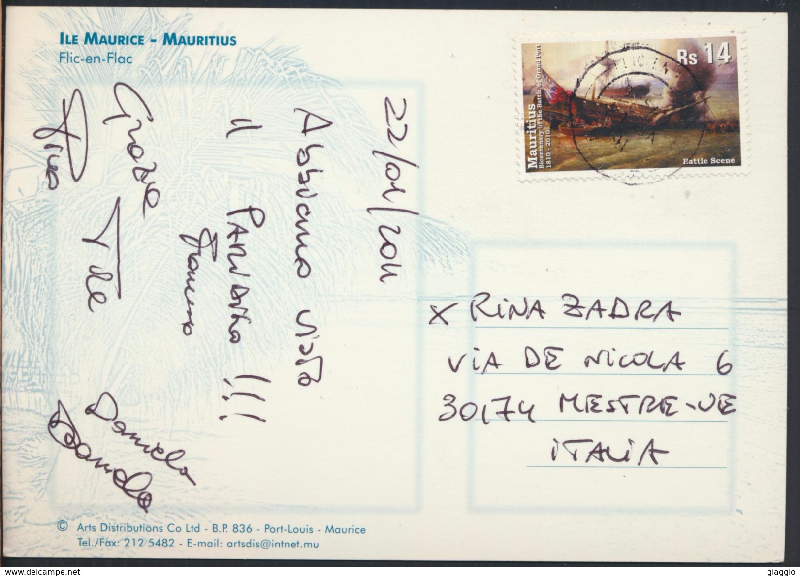 °°° 4015 - MAURITIUS - FLIC EN FLAC - 2011 With Stamps °°° - Mauritius