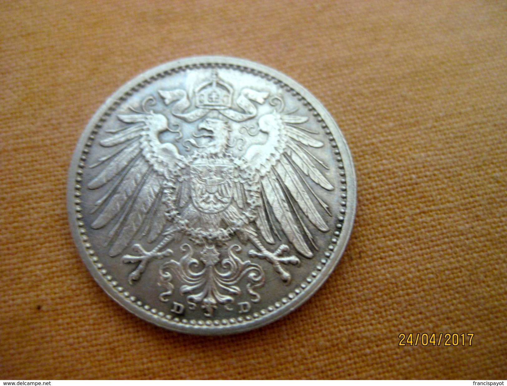 Germany 1 Mark 1908 D - 1 Mark