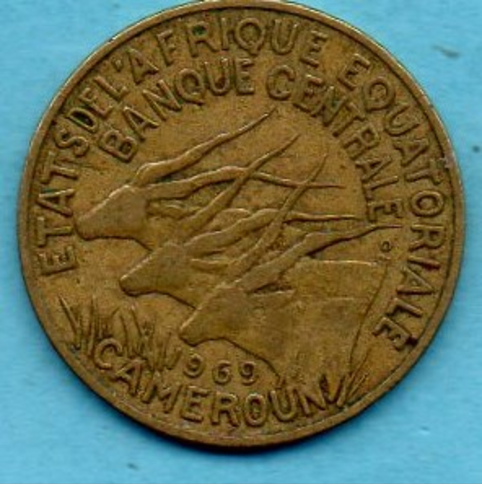 R3/  EQUATORIAL AFRICAN STATES  10 Francs 1969 CAMEROUN  Km#2a - Central African Republic