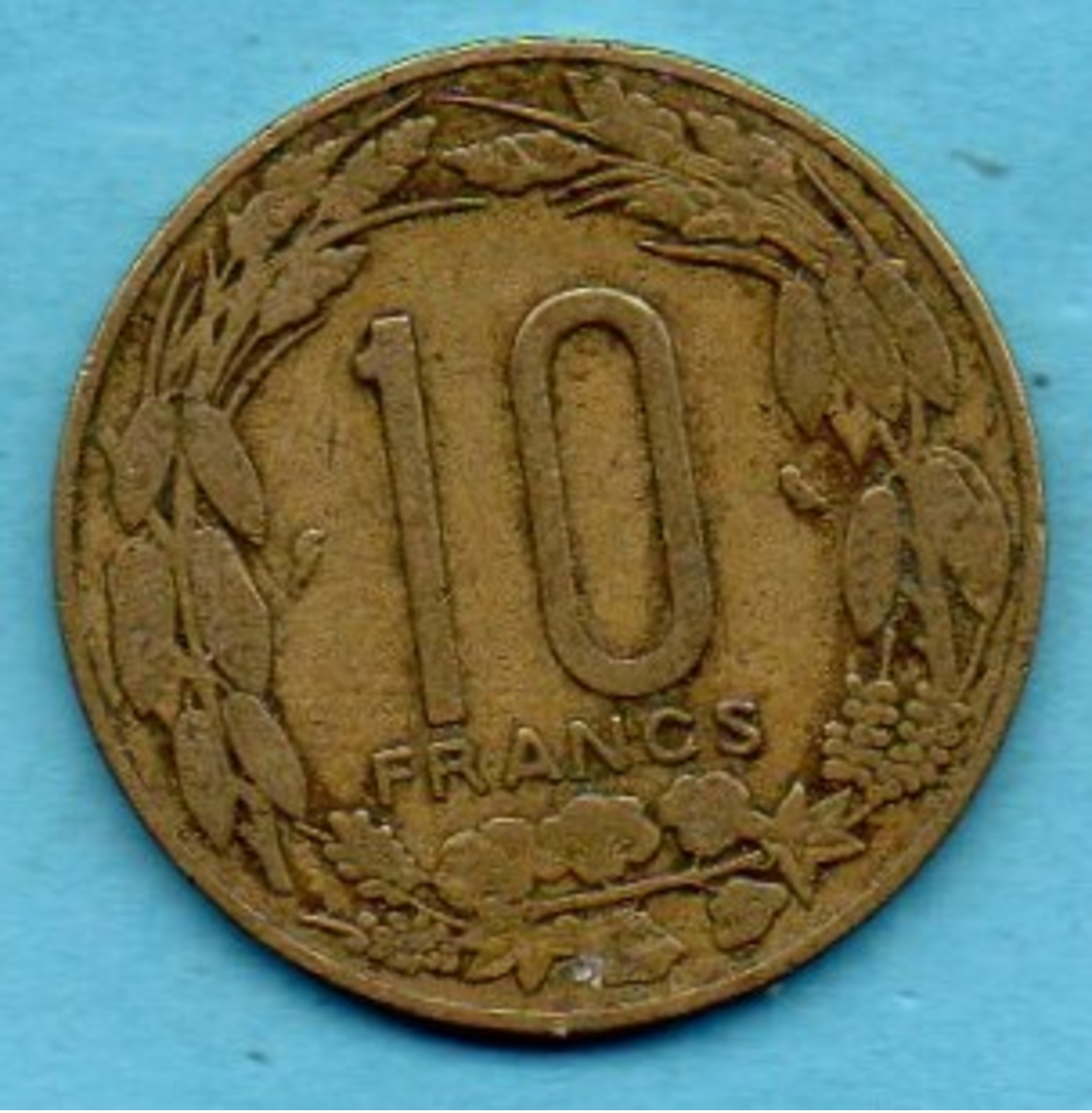 R3/  EQUATORIAL AFRICAN STATES  10 Francs 1969 CAMEROUN  Km#2a - Central African Republic