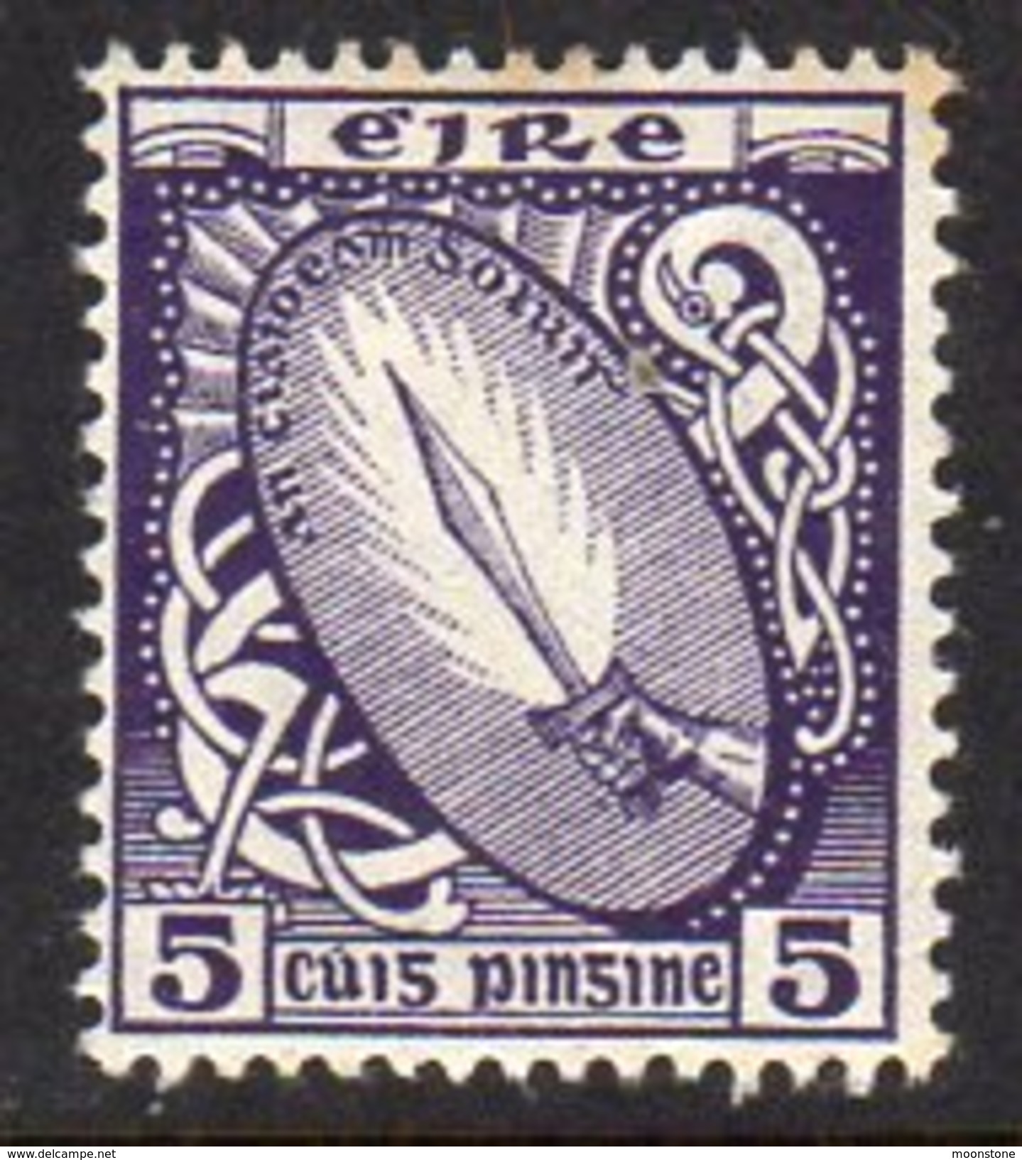 Ireland 1940-68 5d Definitive, E Wmk., MNH, SG 118 - Unused Stamps