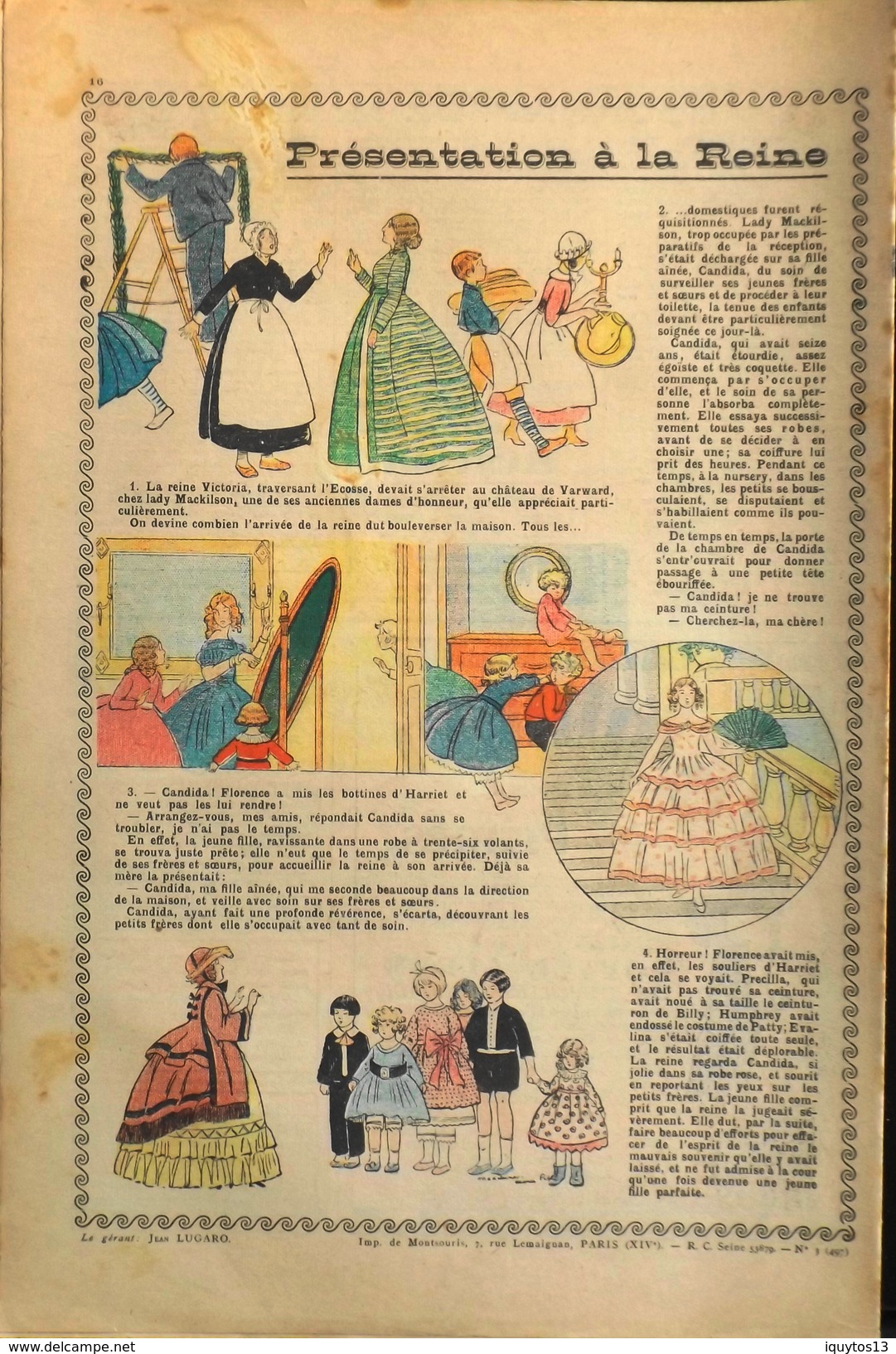 LISETTE - Journal Des Fillettes - N° 3 - Onzième Année - Dimanche 18 Janvier 1931 - En BE - Lisette